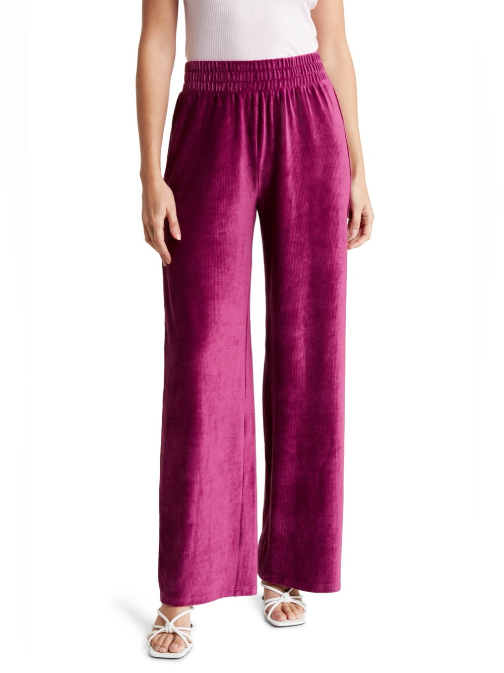 Abound Corded Velour Pants NEW in Plum Size Small